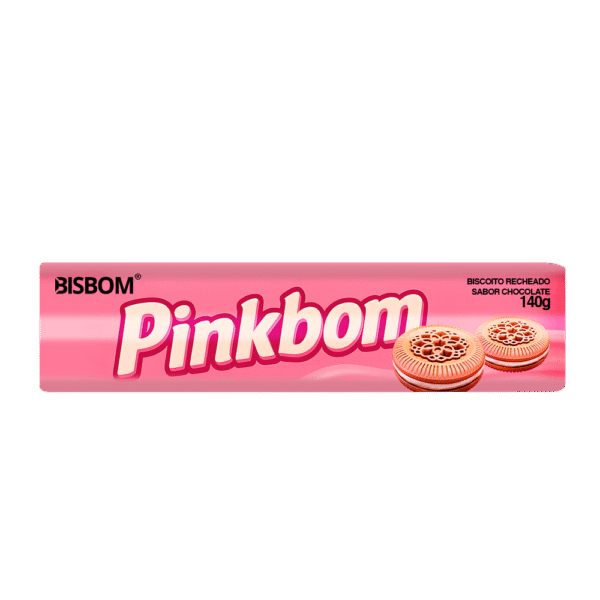 Biscoito Recheado Chocbom Morango 140g